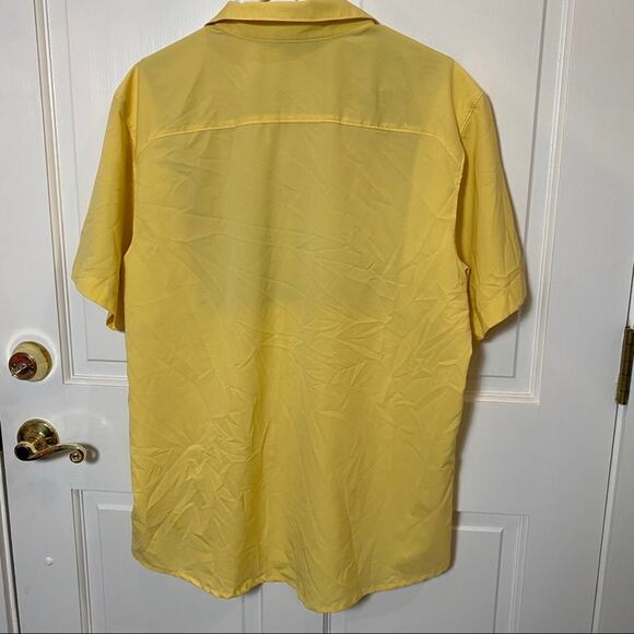 Columbia Fishing Shirt Mens Extra Large UV shade fly XL BUTTER YELLOW water - Picture 3 of 7